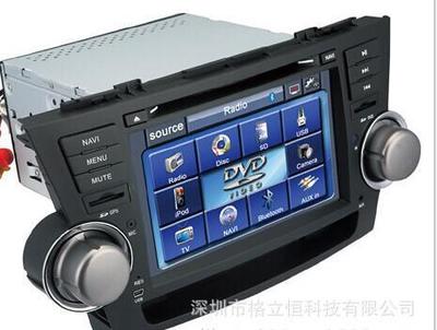 【丰田汉兰达专用车载DVDG PS导航蓝牙车载DVD导航一体 】价格_厂家_图片 -